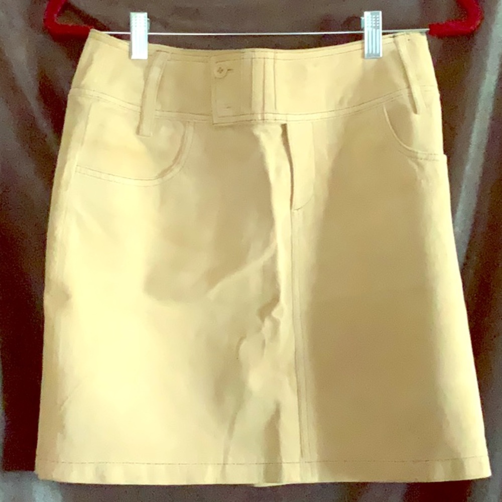 Suede skirt